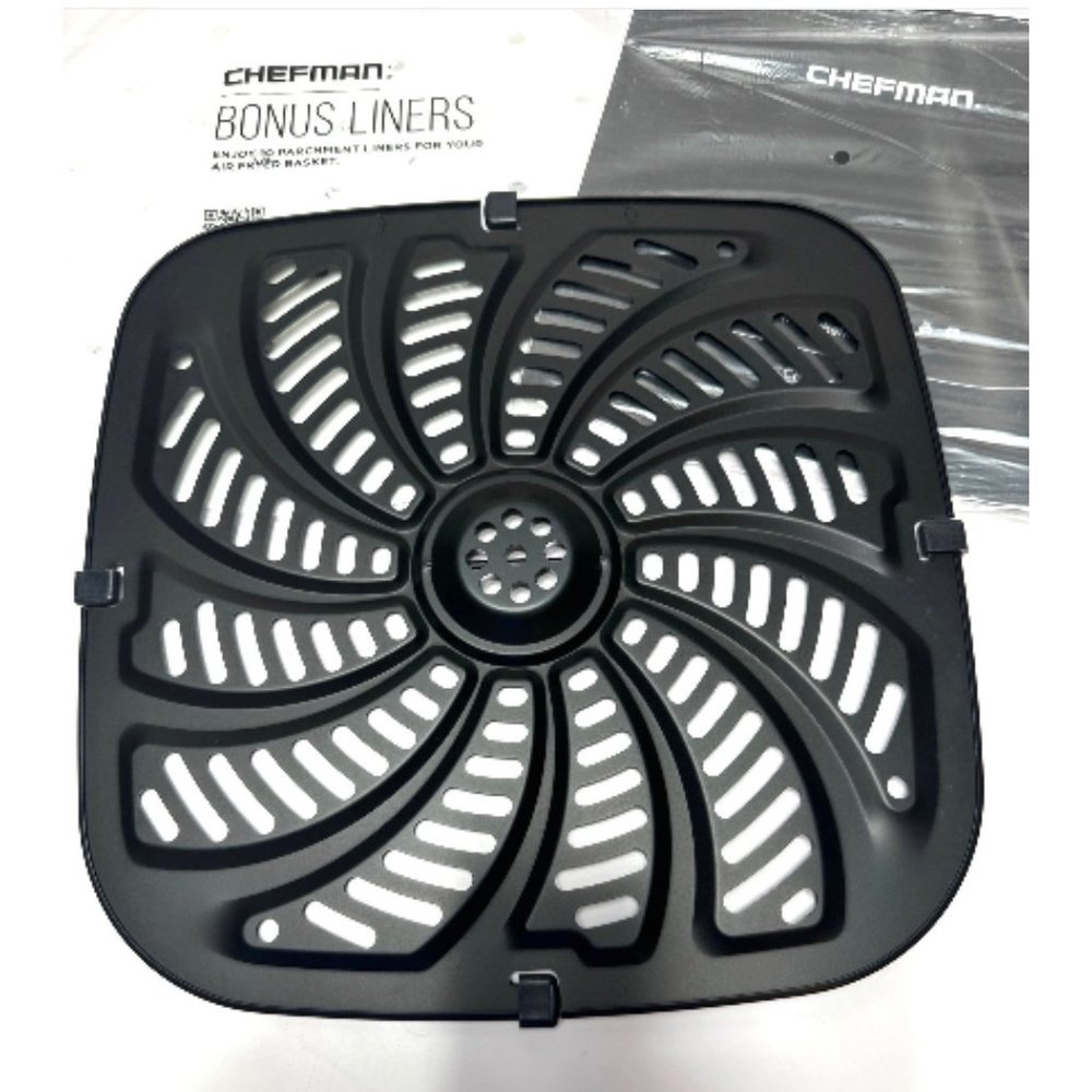 Basket Rack Replacement Manual & Liners for Chefman Easyview Air Fryer